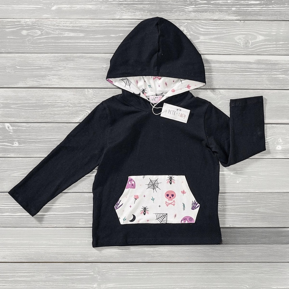NWT Pete + Lucy | Oh My Bones Boys Halloween Hoodie